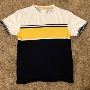 Denim and flower T-shirt